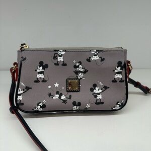 Mickey & Minnie Retro Gray Pouchette by Dooney & Bourke